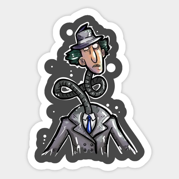 The Inspecta Sticker by Beanzomatic